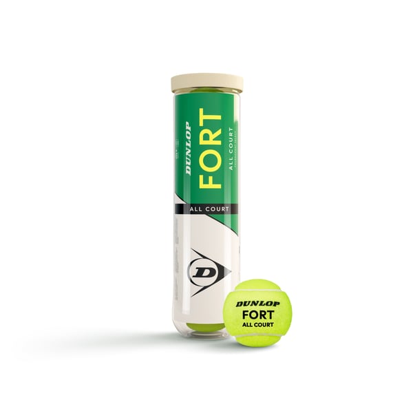 Dunlop Fort All Court -tennisboll, 4 st, eco