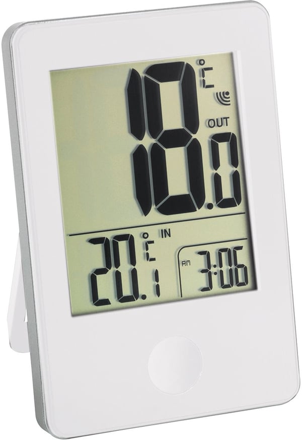 Suomen7350 - trådløs indendørs-/udendørstermometer, hvid