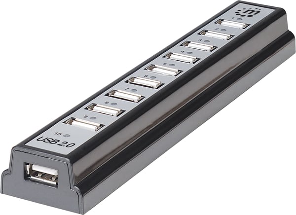 Manhattan Hi-Speed USB Desktop Hub är en 10-port USB-hubb