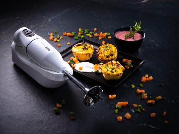 Bamix Cordless PLUS -sladdlös stavmixer, vit