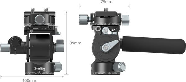 SmallRig 3457 Lättvikts Fluid Video Head -videohuvud