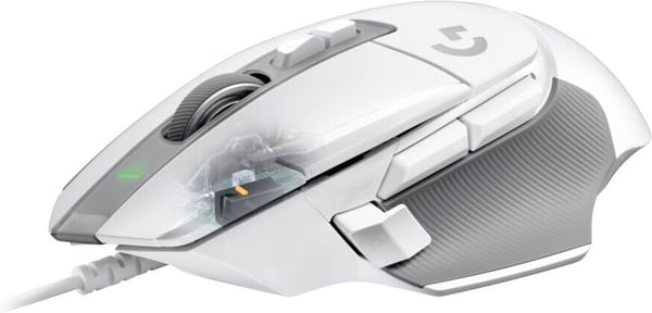 Logitech G502 X -spilmus, hvid