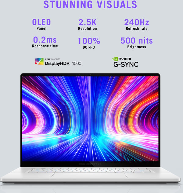 ASUS ROG Zephyrus G16 16" gaming bærbar, Win 11 (GU605CW-QR086W)