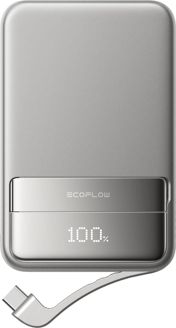 EcoFlow Snabb 10000 nätadapter, 10 000 mAh, silver