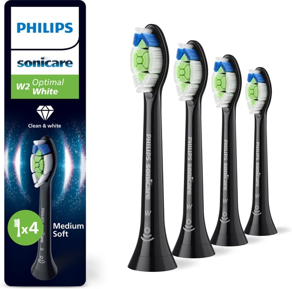 Philips Sonicare W2 Optimal White ersättningsborstar, 4 st, HX6064/88
