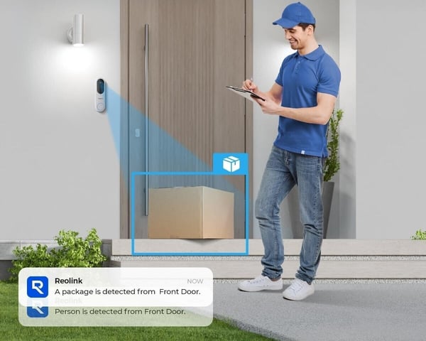 Reolink Video Dörrklocka batteridriven 4MP smart dörrkamerakamera
