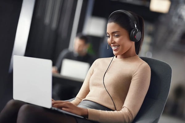 Jabra Evolve2 40 SE, USB C/A, MS Stereo headset