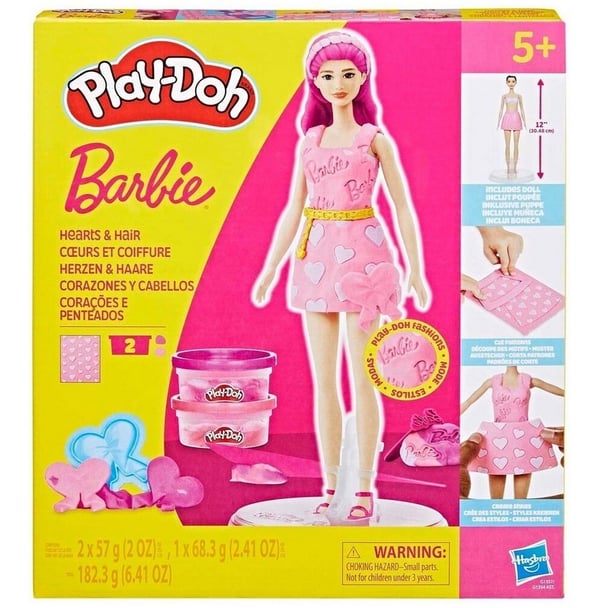 PLAY-DOH Barbie Hjärtan och hår, modellervaxset