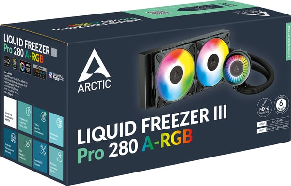 ARCTIC Liquid Freezer III Pro 280 A-RGB vätskekylningssystem, svart