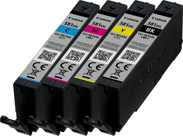 Canon CLI-581XXL -bläckpatronpaket, 4 färger