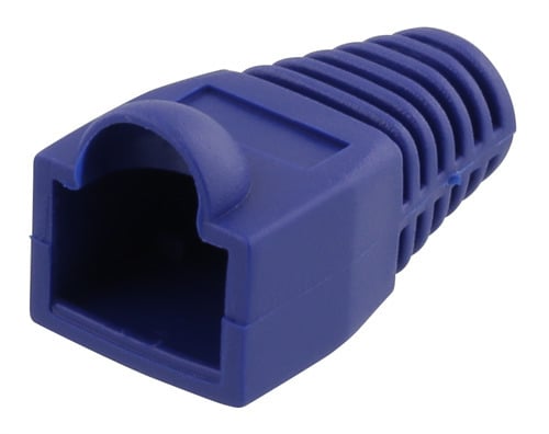 DELTACO RJ45 6,8mm -kontaktsskydd, 20 st, blått