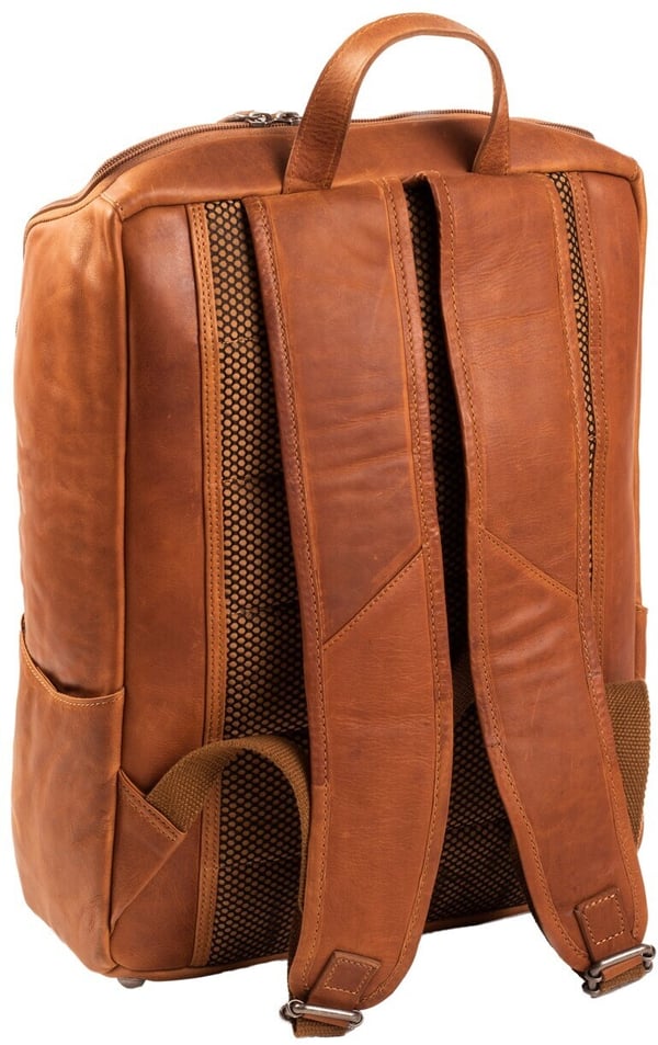 The Chesterfield Brand Rich -rygsæk til 15,6" bærbar computer, cognac