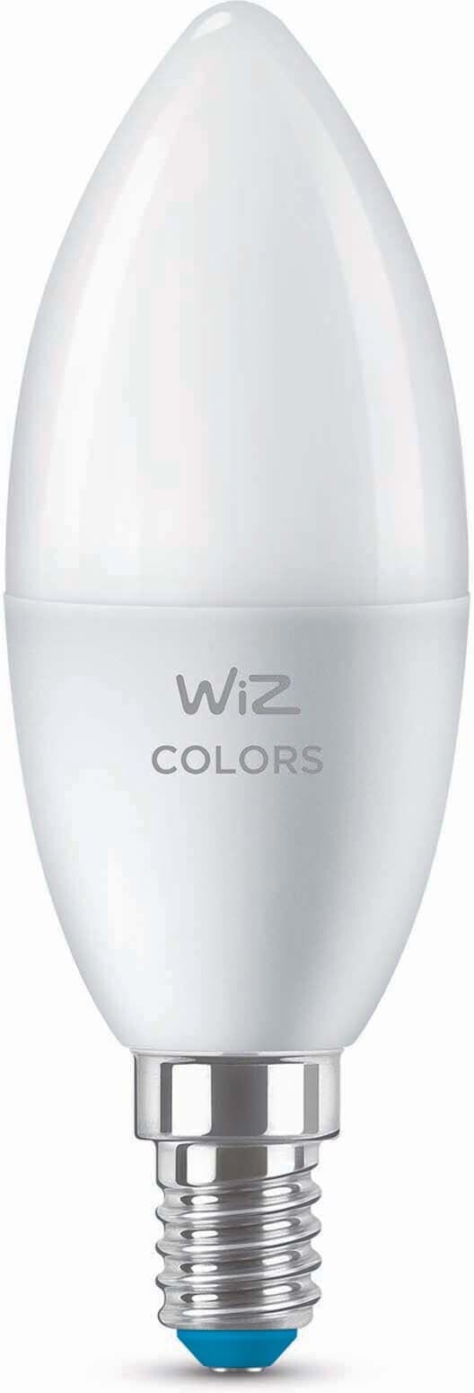 WiZ smartlampe, E14, RGBW - alle farver og nuancer af hvidt lys, Wi-Fi, 470 lm