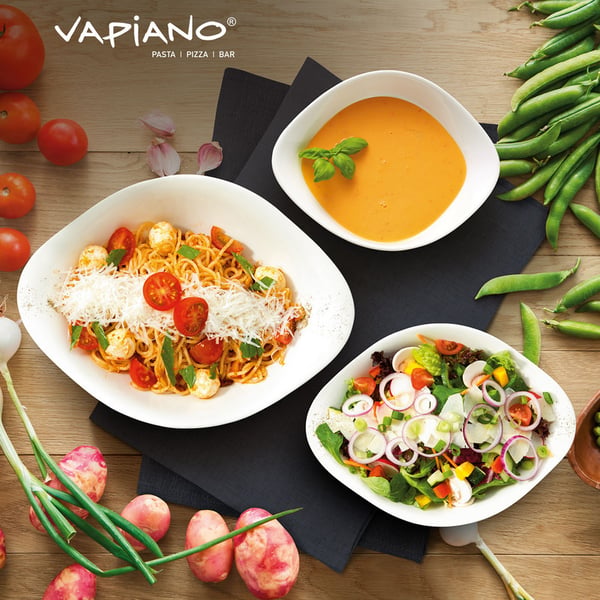 Villeroy & Boch Vapiano trio skål-sæt, 6-delt, hvid