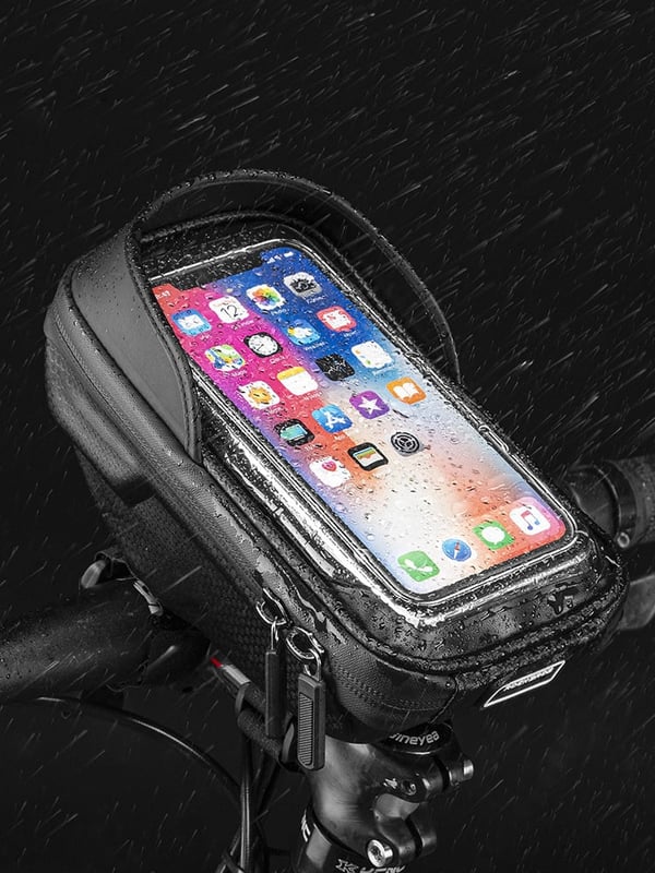 FoneKit-telefonväska för cykelstyre, svart