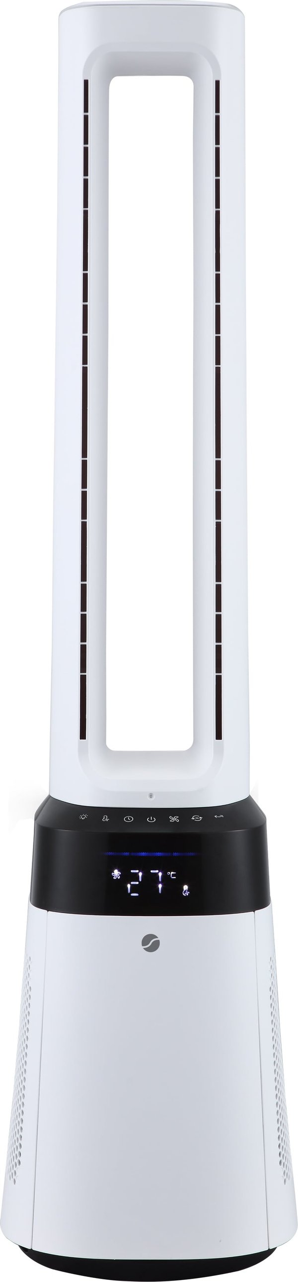 Ströme Gliding Grille Bladeless 2-i-1 tornfläkt och luftrenare, vit