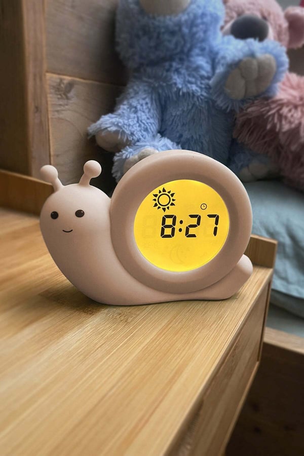 Alecto Baby Simon Snail -urimetrisk læringsur, taupe
