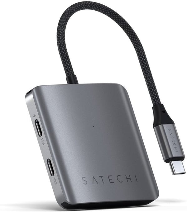 Satechi 4-Port USB-C adapter med PD, stjernediagonal