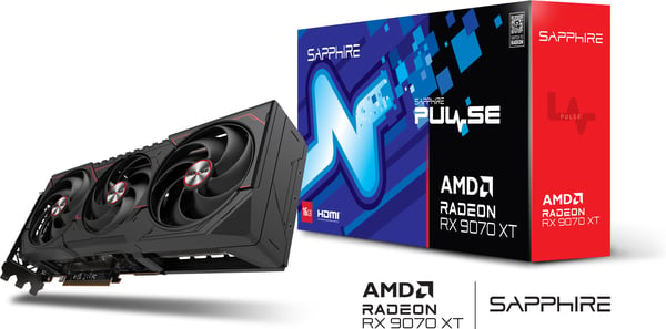 Sapphire PULSE AMD Radeon RX 9070 XT grafikkort