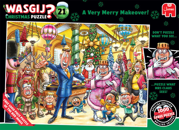 Wasgij Christmas 21 Pussel, 2 x 1000 bitar