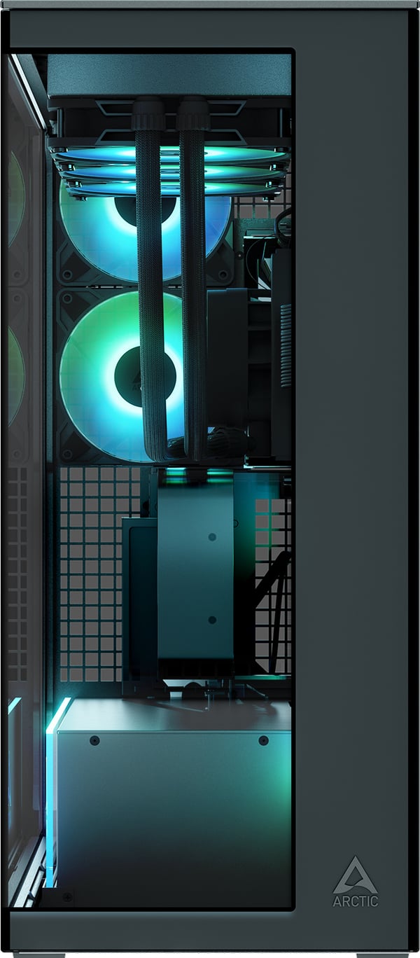 ARCTIC Xtender VG E-ATX-chassi, spegelsvart
