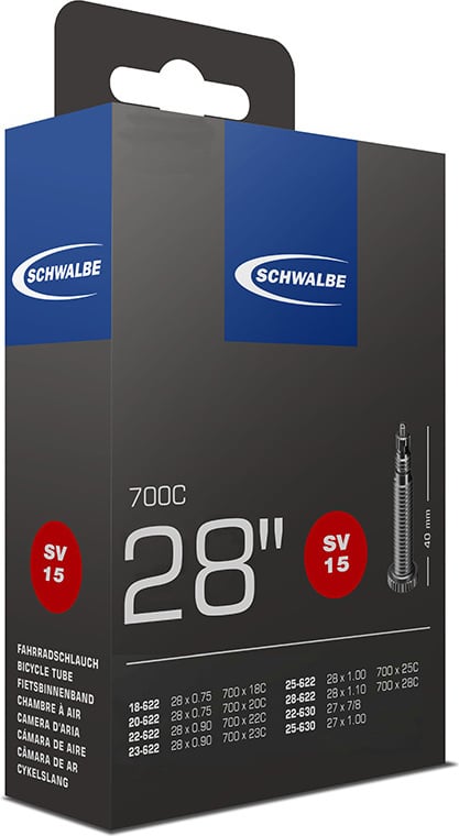 Schwalbe SV15 landevejscykel inderrør, 60 mm ventil