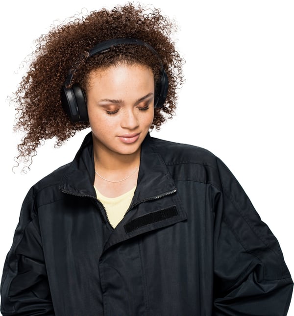 Skullcandy Hesh ANC -Bluetooth-støjreducerende hovedtelefoner, sort