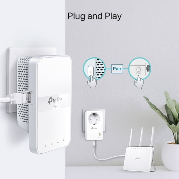 TP-LINK TL-WPA7617 Gigabit Powerline Trådlös Startkit