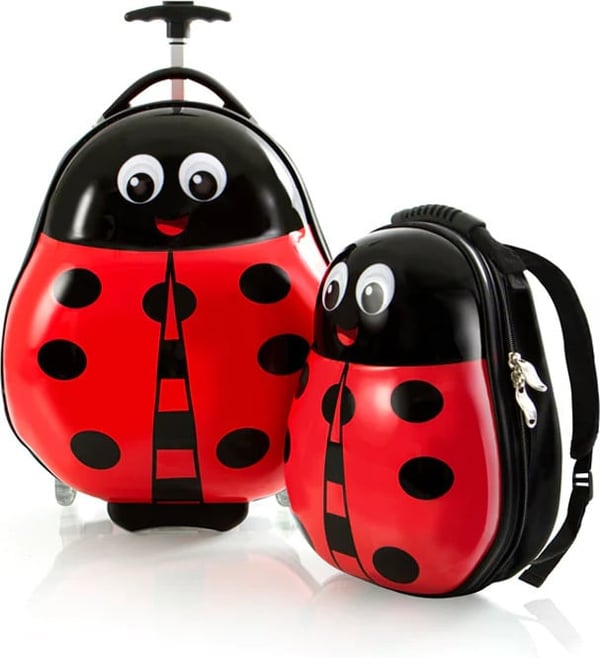 Heys Travel Tots - barnresväska & ryggsäck set, nyckelpiga