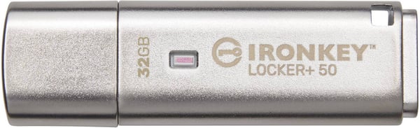 Kingston IronKey Locker+ 50 32 GB USB 3.2 Gen 1-nøgle med kryptering