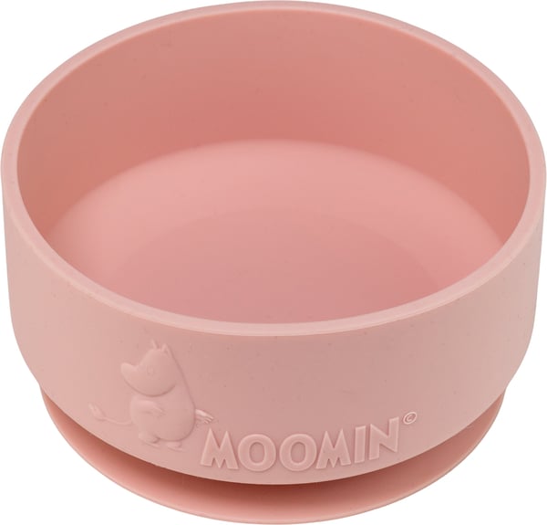 Mumin silikon -skål, rosaskott pink