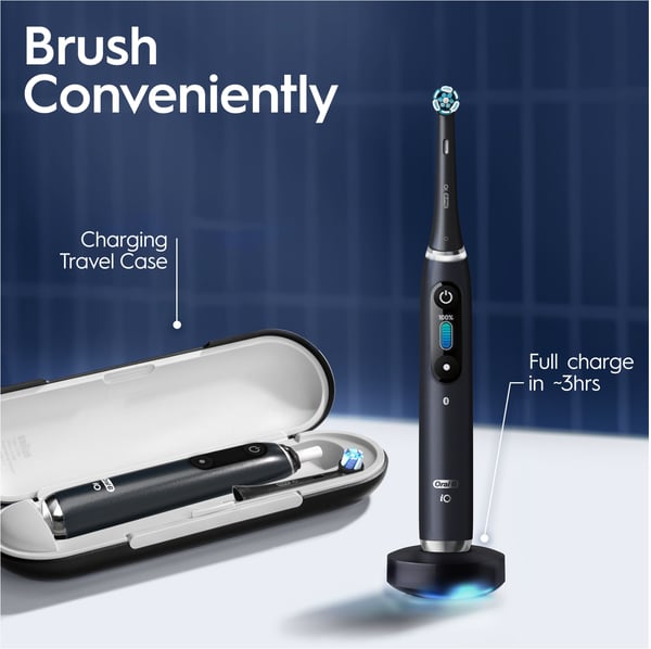 Oral-B iO Series 9 elektriske tandbørster, sort & rosé