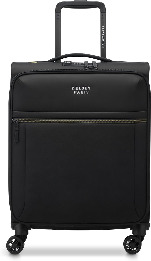 Delsey Brochant 3 Slim 4W 55 cm kuffert, sort