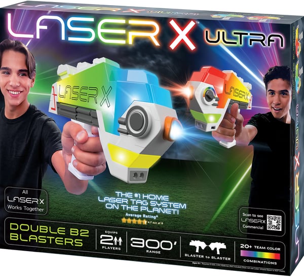 Laser X Ultra, Double Blaster till Blaster -lasergevärspel