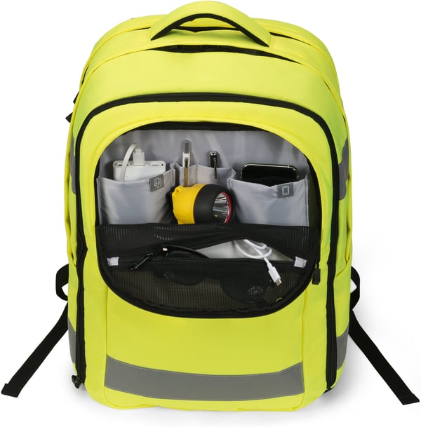 Dicota HI-VIS 32–38L rygsæk, gul
