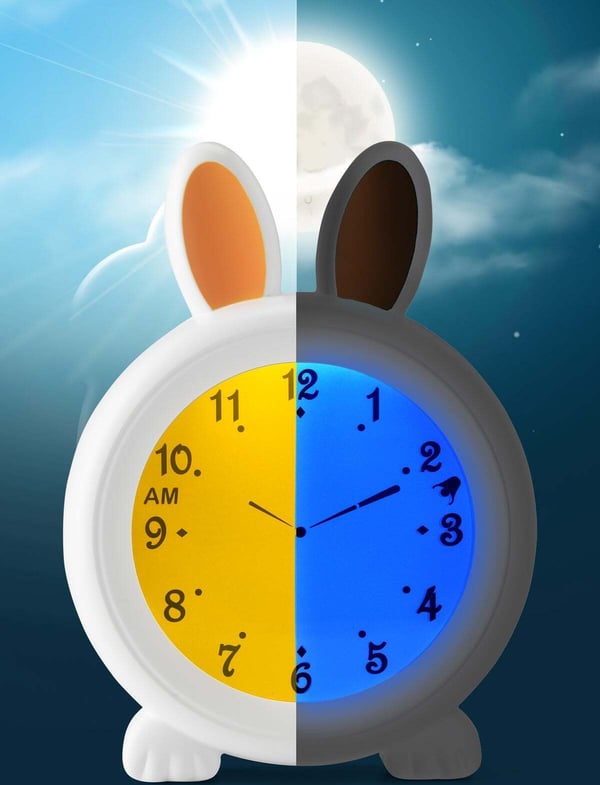Alecto Baby Bunny - rytmelærer vækkeur, analog