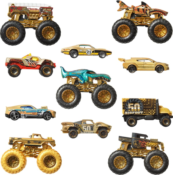 Hot Wheels Monster Trucks Bigfoot Trophy Champions bilsamling