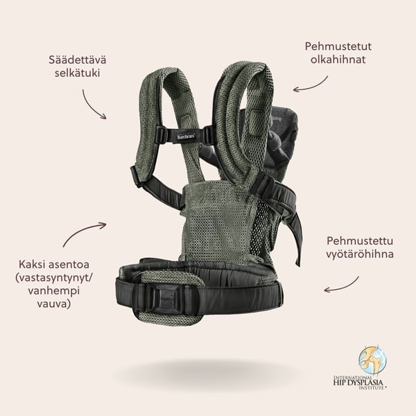 BabyBjörn Harmony 3D Mesh bärsele, Mörkgrön