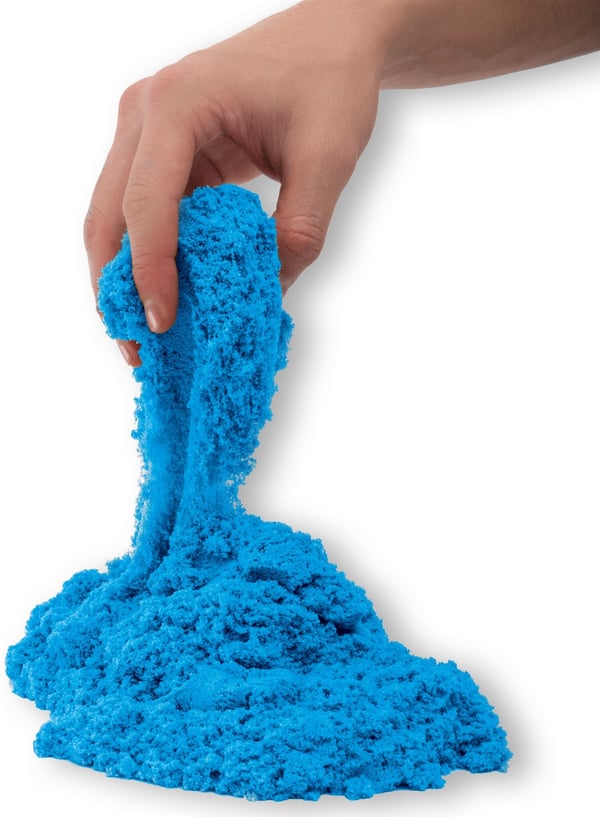 Kinetic Sand Colourpåse leklera, blå