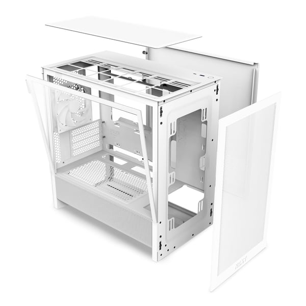 NZXT H3 Flow (2025) Micro-ATX-chassi, vit