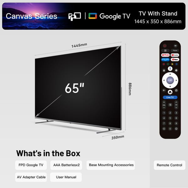 FPD 65" D900 4K LED Google TV