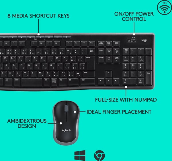 Logitech MK270 -tangentbord och mus