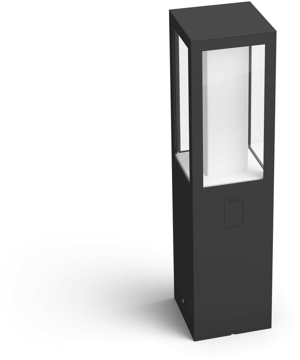 Philips Hue Impress Outdoor-smart bollardlampe, sort, lav, 40 cm, 1200 lm