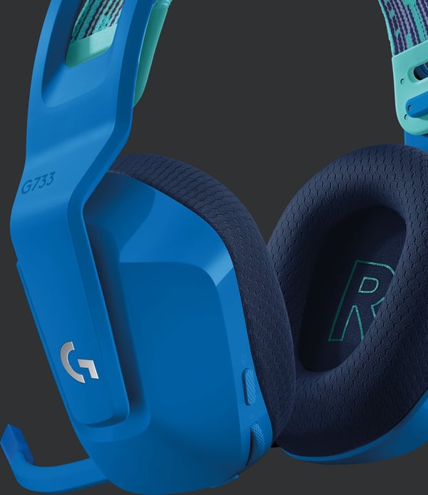 Logitech G733 Lightspeed -trådlösa spelhörlurar, blå