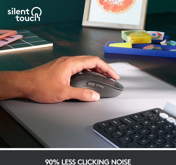 Logitech Signature M650 L Venstre -trådløs mus, sort