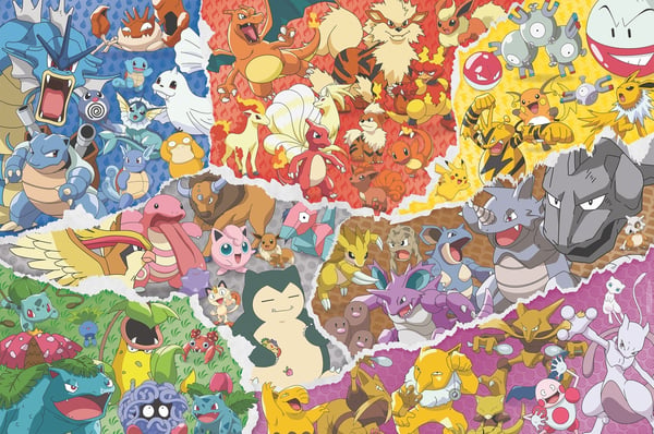 Ravensburger Pokemon Allstars -pussel, 5000 bitar