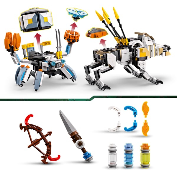 LEGO Horizon Adventures 77037 – Aloy og Varl mod Beskyttelsesskjold og Tandhjul