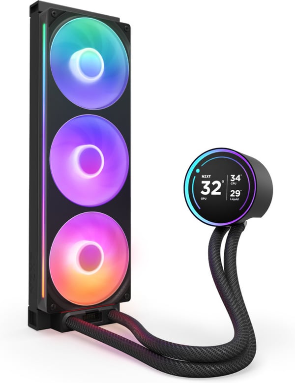 NZXT Kraken Elite RGB 360 (2024) væskekølesystem, sort