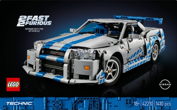 LEGO Technic 42210 2 Fast 2 Furious Nissan Skyline GT-R (R34) bil