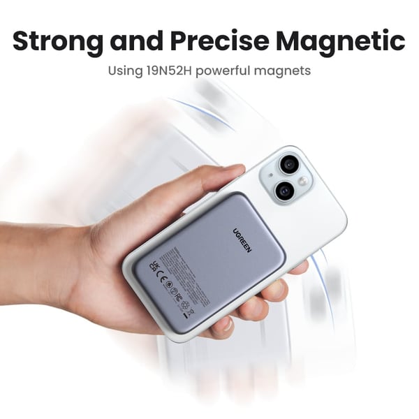 Ugreen Magnetisk Trådlös Power Bank reservbatteri, 10 000 mAh